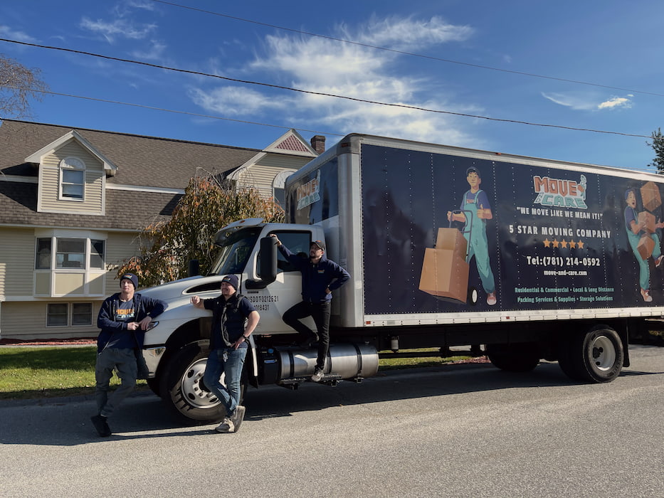 Movers near moving truck