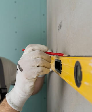 Drywall patch and paint touch up in an Atlanta condo