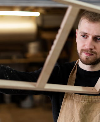 Installing curtains in a Los Angeles apartment