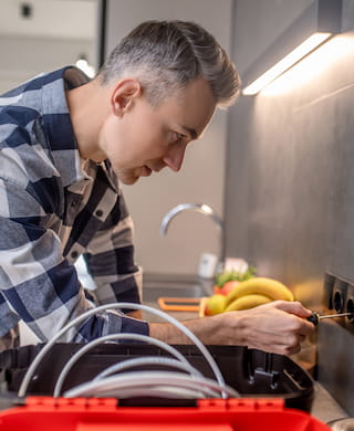 Vetted licensed partner electrician on site